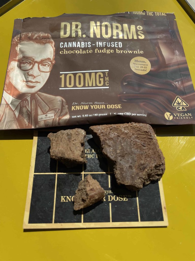 Dr. Norms Cannabis-Infused Chocolate Fudge Brownie 100mg